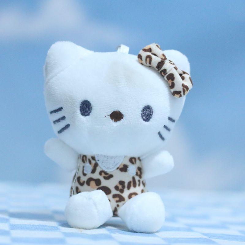 Kawaii Kt Whimsical Cat Plush Keychain Adorable Soft Toy Bag Accessory 12cm Tall