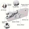 Portable Handheld Multifunctional Electric Sewing Machine Battery Powered Mini Sewing Machine for Home, Travel & DIY