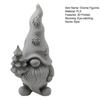 Flower Gnome Figurine, 3D Printed Small Gnome Garden Statue, Cute Dwarf Ornament for Yard, Lawn, Patio Decor