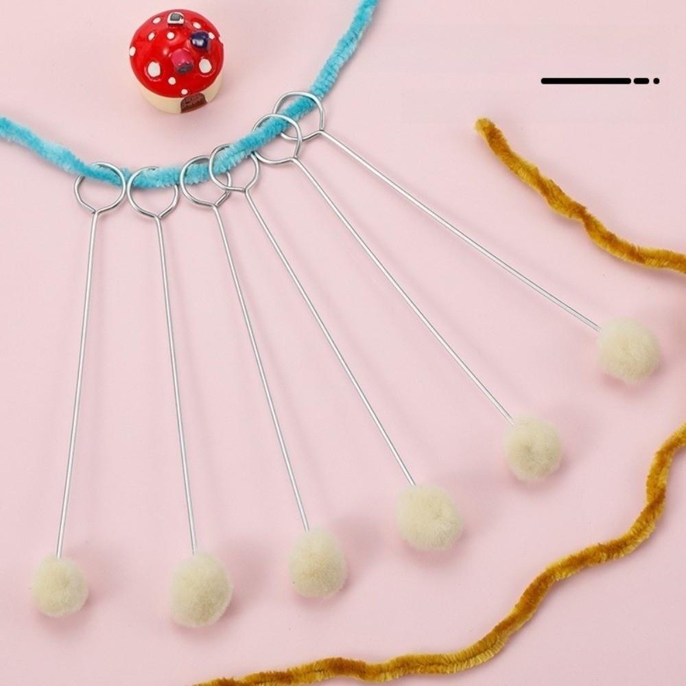 Metal Handle Leather Wool Balls Brush Dyeing Sponge Painting Brush  Painting Applications