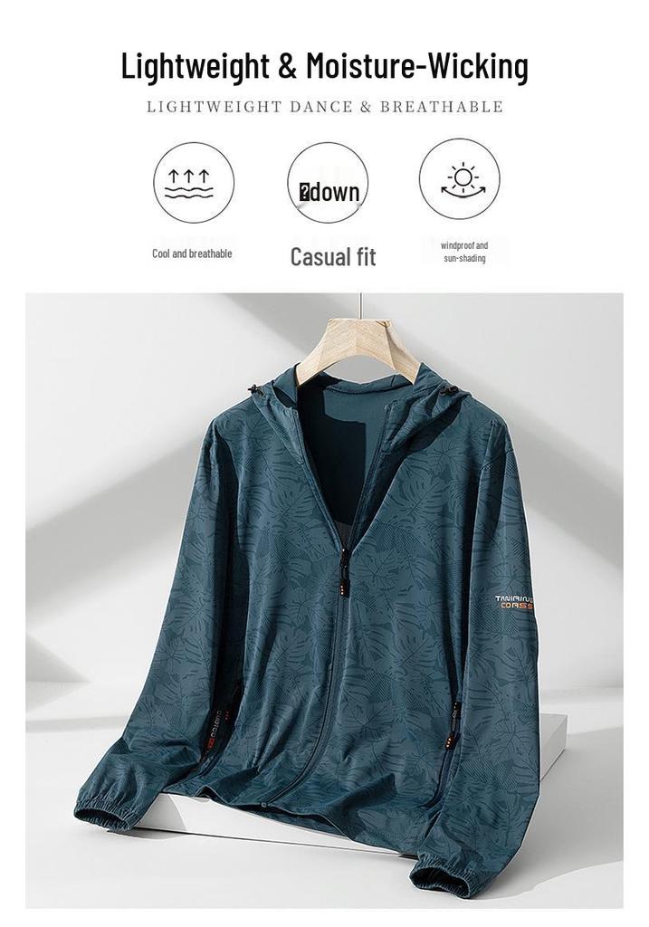 Men's UV Protection Quick-Dry Ice Silk Jacket - Versatile Outdoor Summer Sun Protection