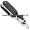 4D Leather Key Case for Hyundai & Kia: Fits K2, K5, Rio, Sorento - 3-Button Folding Key.