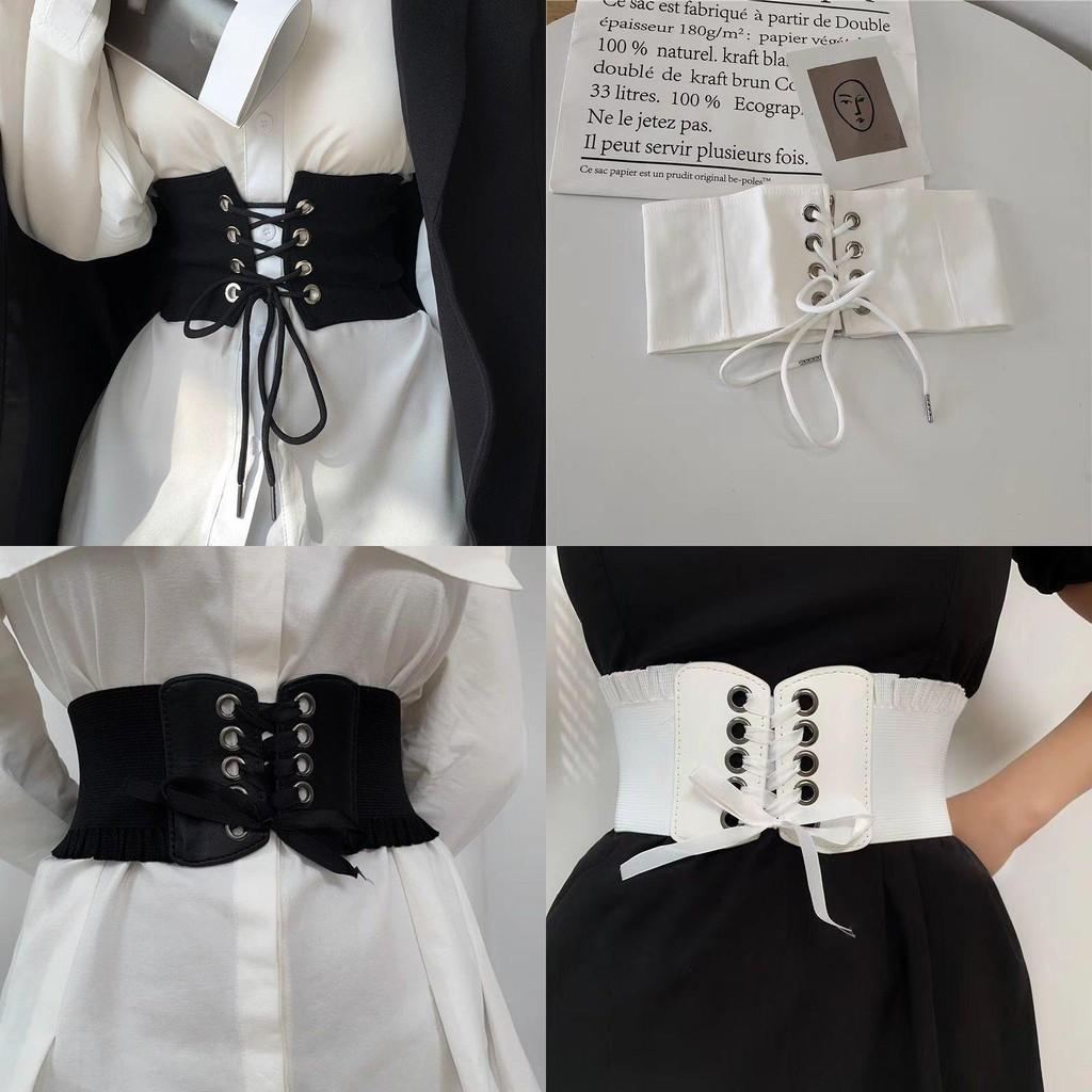Trendy Waist Black Belt For Women With Chic Adjustable Ties For A Fit Flattering