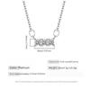925 Sterling Silver Fashion Versatile Zircon Necklace Birthday Anniversary Party Gift Daily Wear