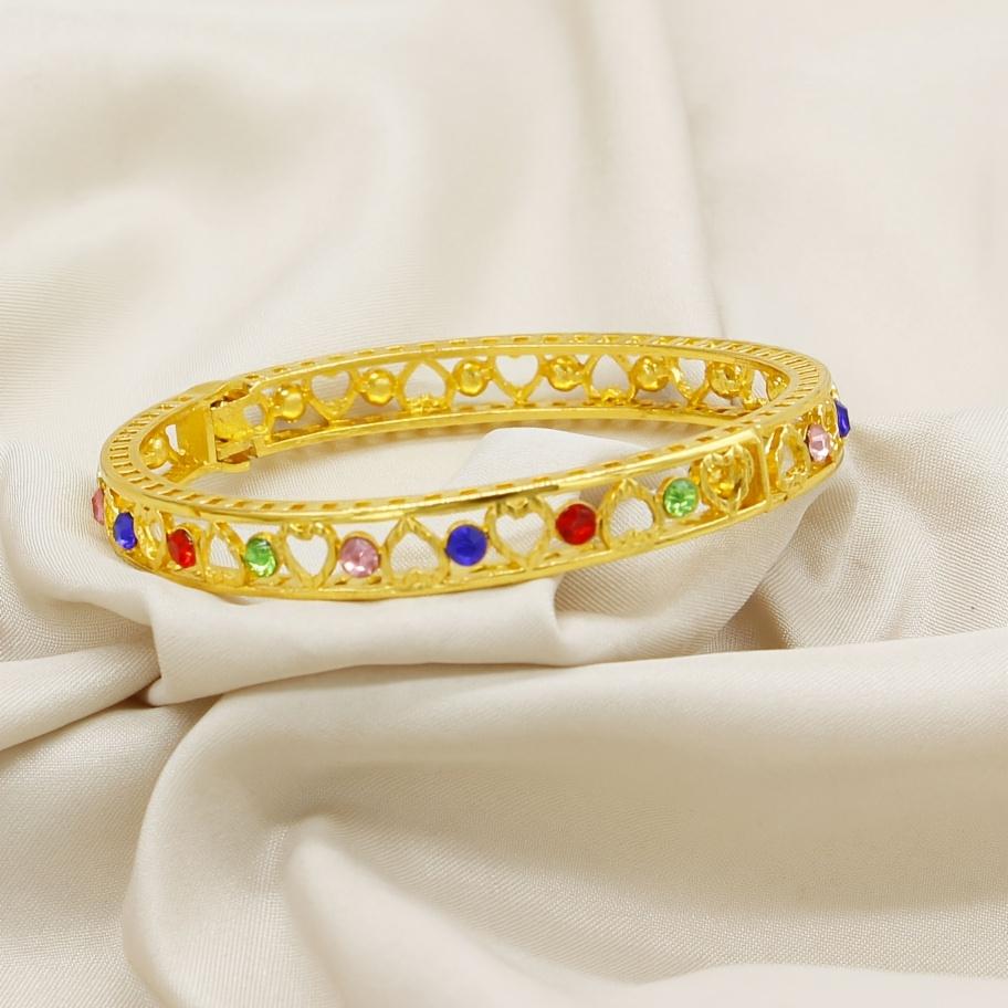 Newly designed Inlaid with colorful cubic zirconia, the bracelet is suitable for daily wear and has a bohemian fashion style pcs Luxury Personalized