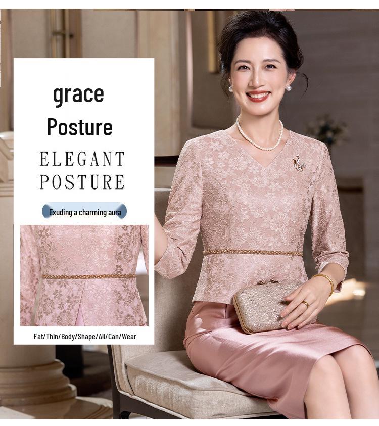 Noble 2025 Mother-in-Law Wedding Outfit: Elegant and Versatile Young Style Formal Dress for Weddings