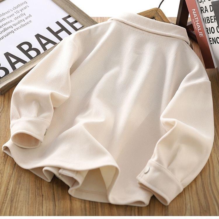 Boys Spring Autumn Thin Long Sleeve Shirt Jacket Fashionable Casual Kids Outerwear Top