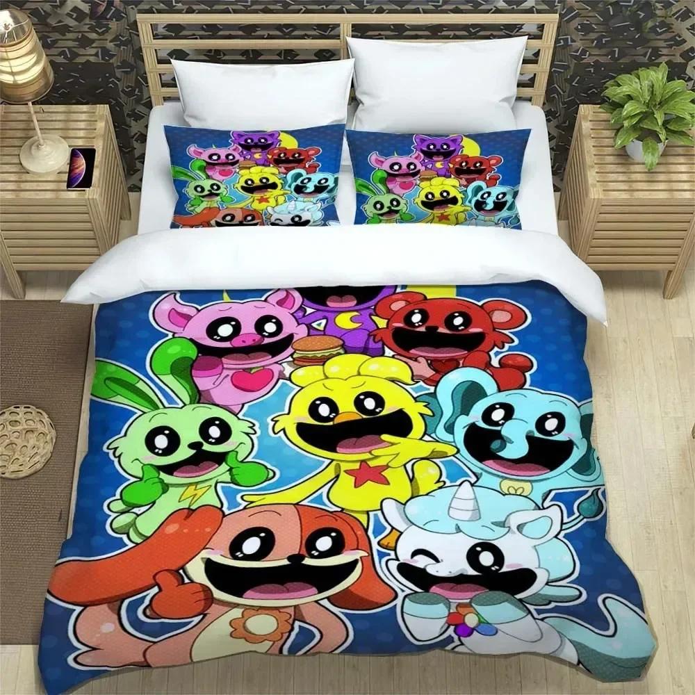 Top 3D Print Smiling Animals CATNAP DOGDAY Bedding Set Brand New Cool Anime Quilt Cover Pillowcase Soft Cartoon Children Gift
