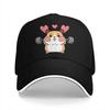 Herz aus Gold Baseballkappe Herren Hüte Schirmmütze Snapback Niedlicher Hamster Tier Geschenke Kappen
