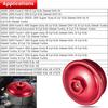 Fuel Filter Cap For Ford 6.0L Powerstroke Diesel 2003-2007 F250 F350 F450 F550 F650 F750 Excursion E150 E250 E350 E450 Billet Aluminum (Red)
