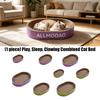 Scratcher with Bed, Corrugated Cardboard Scratching Pad, Low Shedding Litter Box Shape for Indoor Cats