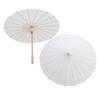 2PCS White Paper Umbrella Oiled Paper Painting Decorative Chinese Style Umbrella for Wedding Photo Props