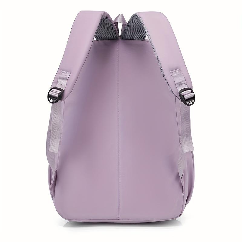 Fashion Casual Solid Color Backpack Unisex School Bag