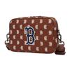 New MLB Monogram Collection Polyester Tofu Bag Combo Bag Camera Bag Shoulder Bag Crossbody Bag Regular Unisex Red Brown 3ACRM012N-43BRD