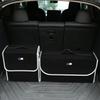 2025 E46 For BMW Car Trunk Storage Bag Leather Camping Box Collapsible Auto Emblem Organizer Accessories for BMW M Performance E