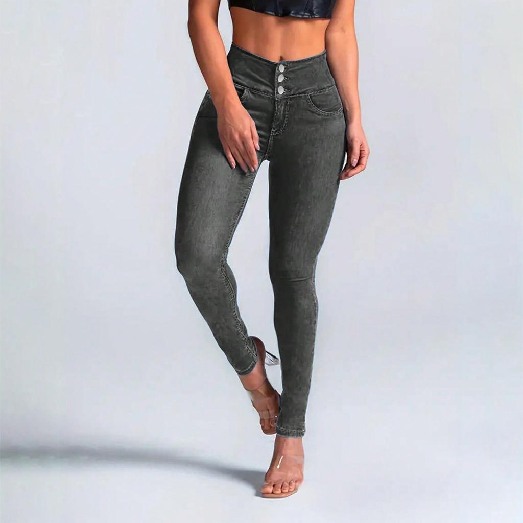 Jean moulant tendance décontracté pour femme