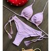 2025 Neuer Sexy 13 Farben Dreieck Badeanzug für Damen Brasilianische Bikinis Bademode Push-Up Badeanzug Strand Bikini Set