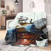 Gundam Exia 00 Flannel Blanket Warm,Comfortable,Suitable for Bedrooms,Sofas,Beds,Chairs,Picnics,Travel