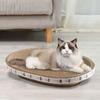 Corrugated Cardboard Oval Pet Scratching Post Pet Bed