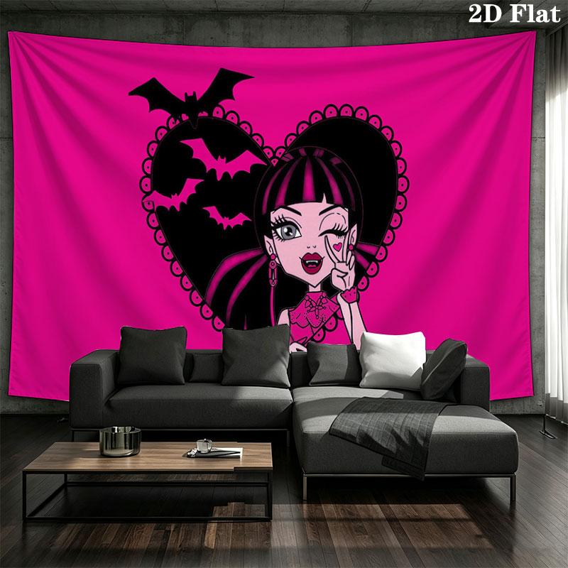 Ula D Wall tapestry, aesthetic printed fabric blanket, suitable for bedroom, living room, and home decor.