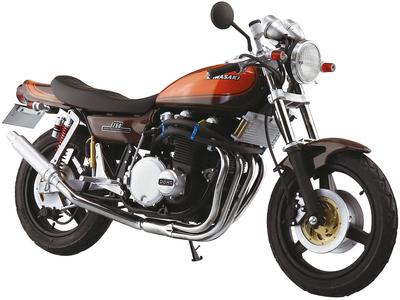 Aoshima Bunka Kyozaisha Séria motocyklov Kawasaki Z2 750RS Custom Plastikový model 1/12 č.46 '73