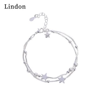 Lindon Zircon Bracelet Jewelry Geometric Bead Chain Link Bracelets Fashion Fine Wedding Gift for Girlfriend Women