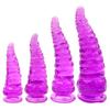 Octopus Tentacle Anal Suction Cup with Beaded Ring - Erotic Toy for Women