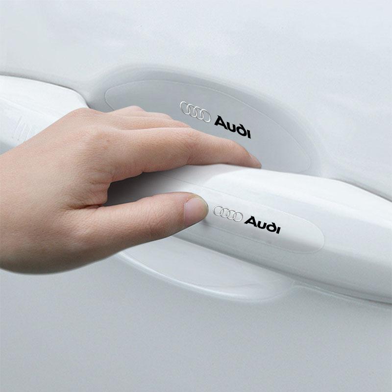 8Pc Transparent Car Door Handle Bowl Anti Scratch Protective Sticker For Audi C7 C6 C5 B5 B6 B7 B8 B9 D3 Q3 Q5 Q7 TT A1 A3 A4 A5