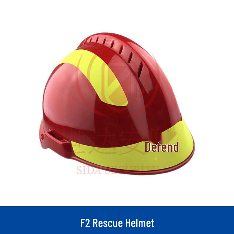 Шлем для спасателей F2 Blue Sky Red Helmet белый