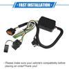 Trailer Towing Wiring Harness Compatible Kit for Hyundai Palisade 2020-2022, Durable Plastic Metal Black
