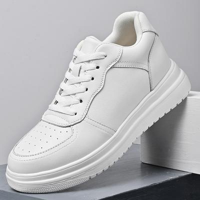 Fashion Fashion Comfortable Footwear Tenis Mens Shoes Genuine Leather Men Casual Shoes Brand High Quality Men's Leather White Sneakers