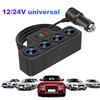 4 In 1 USB Type C Socket 120W Car Cigarette Lighter Splitter 12V 24V Fast Charger Phone Power Adapter for Car DVR GPS Dashcam