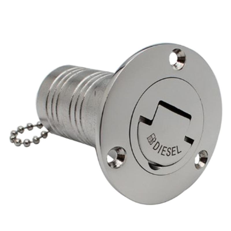 Marine Hardware 316 Edelstahl Deckseinfüllstutzen Einfüllstutzen Kraftstoff Benzin Diesel Wasser Abfall Kappen Zubehör Yacht