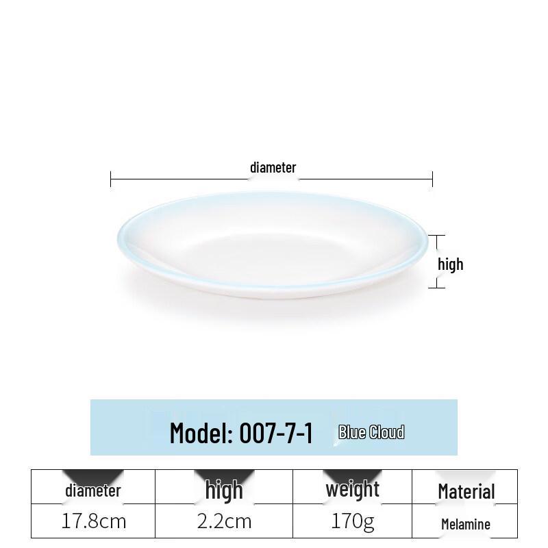 Four-Piece Melamine Dinnerware Set