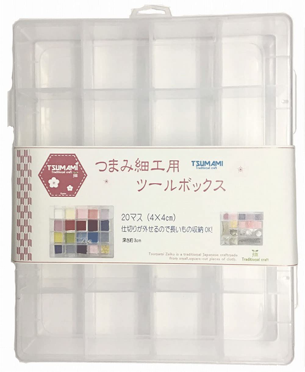 

Best Brain Tsumami Zaiku 20 for Cutting Clear Toolbox, Squares, 3.5cm Cloth, TP-23,