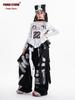 Girls' Trendy Jazz Hip Hop Dance Outfit - Long Sleeve T-shirt & Trousers for Street Dance Performance