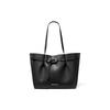 MK Emilia Commuter Briefumschlag-Logo Kordelzugverschluss Ledertasche Damen-Tote-Bags Schwarz 35H0GU5T9T-001