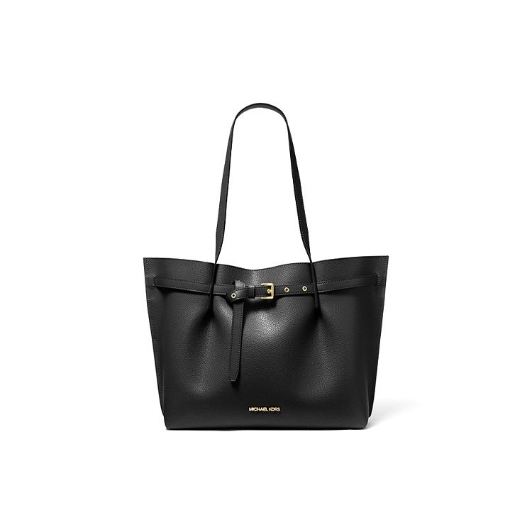 

Michael Kors MK Emilia Commuter Сумка-тоут зі шкіри з логотипом-літерами та затяжкою-шнурком Жіночі сумки-тоут Чорна 35H0GU5T9T-001 Basic Set (Bag+Dust Bag)
