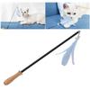 Cat Teaser Wand Retractable Interactive Cat Feather Toy With Bell For Cat Kitten