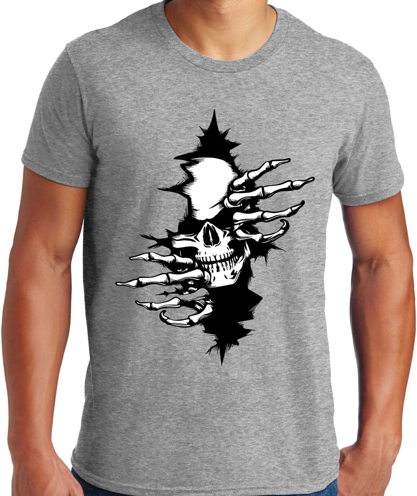 PubliciTeeZ Big and Tall Halloween Scary Skeleton Escape T-Shirt S разноцветный
