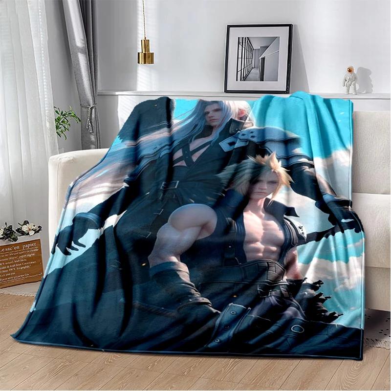 New Style Cloud Tifa Aerith Final Fantasy Games Sephiroth Blanket,Soft Throw Blanket for Home Bedroom Bed Sofa Cover Kids