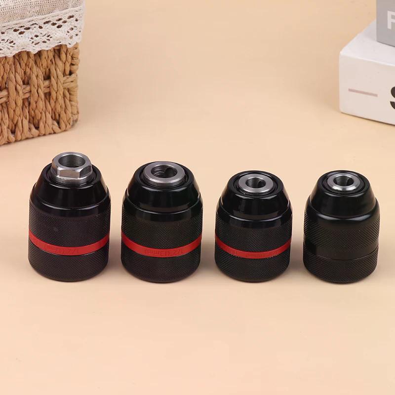 Keyless Metal Ratchet Drill Chuck,Self-Locking Chuck,10mm 13mm,Quick Change Conversion,For Drill Bit Taps Socket&Screwdriver