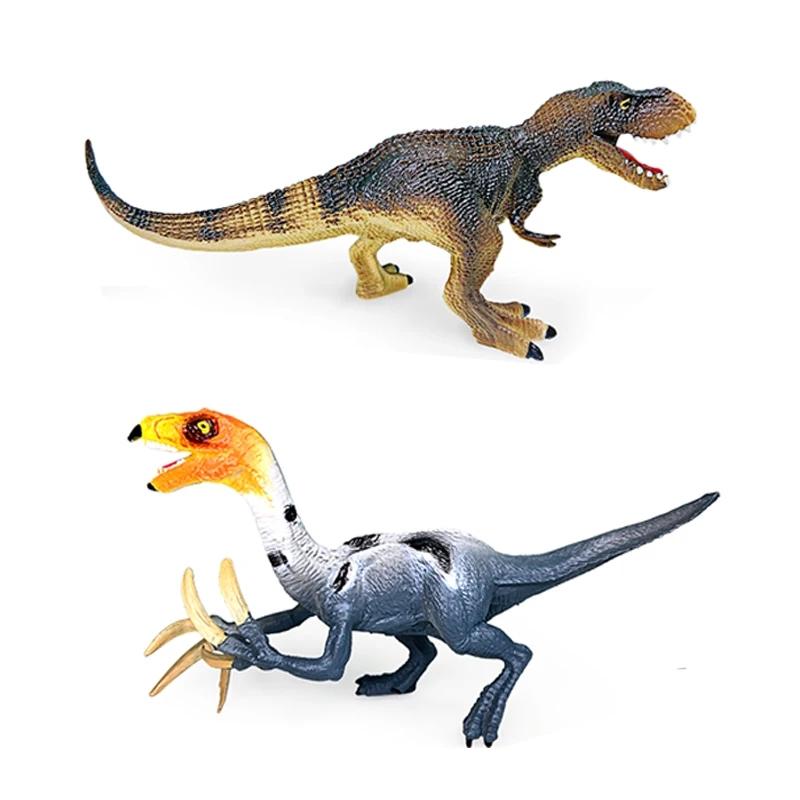 Simulation Animal Dinosaur Model Stegosaurus Hadrosaur Tyrannosaurus Figures Cognitive Educational Puzzle Toys Christmas Gifts
