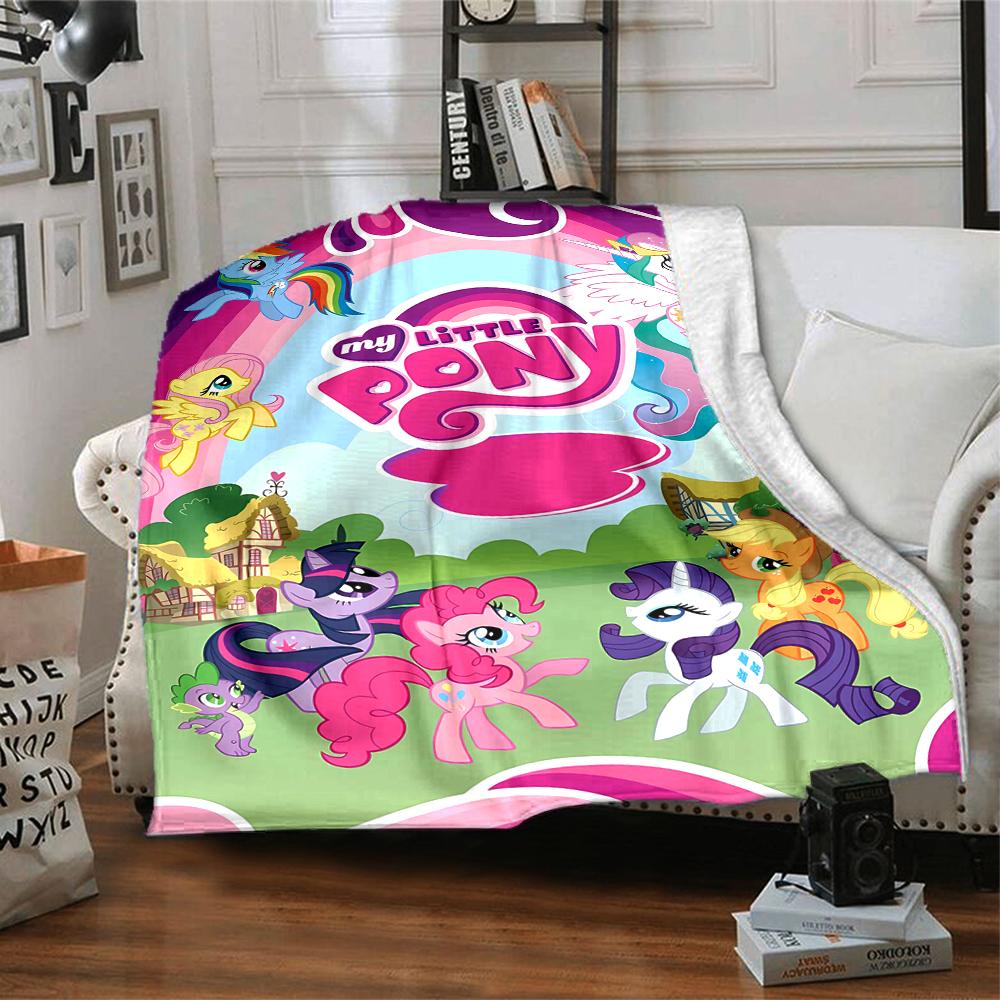 1pc My Little Pony3 Blanket, Gift, for Men and Women, Soft Blanket, Good for Sofa Bed Couch Travel, Lightweight Flannel Blanket