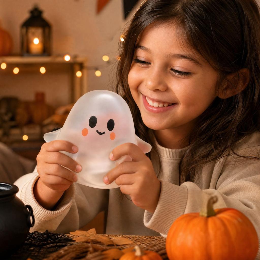 Halloween Stress Toy with Oil Filling, Cute for Kids and Adults
