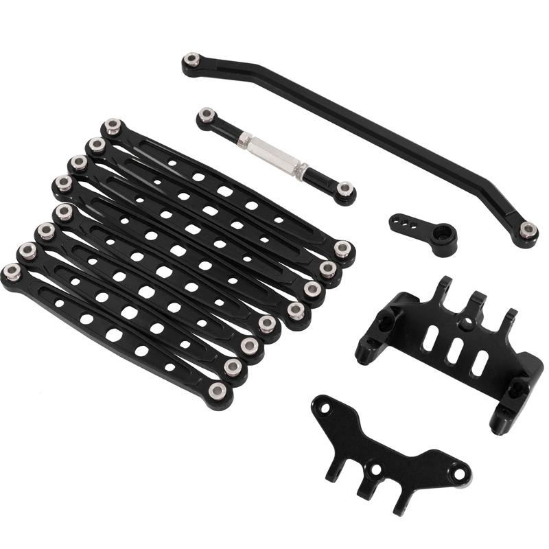 Aluminum alloy chassis rod rod fixed seat steering rod servo arm set for MN128 86 G500 remote control car accessories