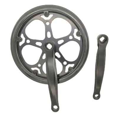 Bicycles Double Chain Wheel Replacement Chain Guard for City Bike Bicycles Crankset, 52T Chainring Bike Crank Arm Set