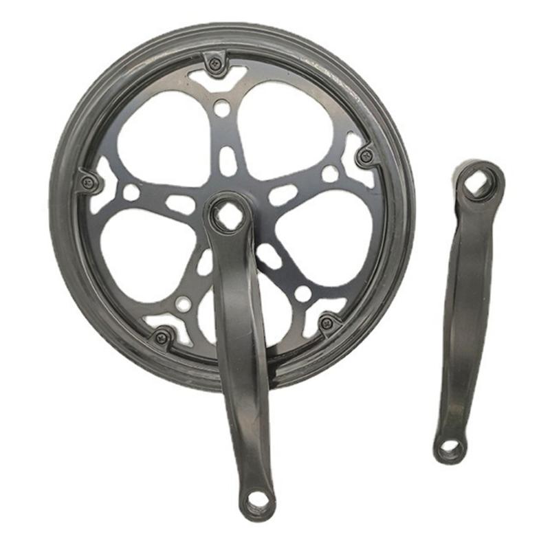 Bicycles Double Chain Wheel Replacement Chain Guard for City Bike Bicycles Crankset, 52T Chainring Bike Crank Arm Set 1