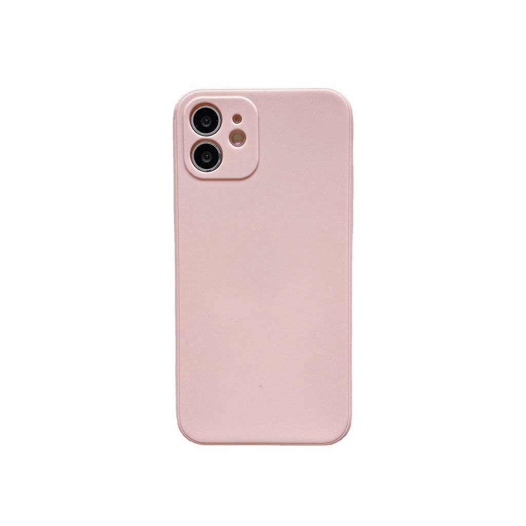 Applicable To IPhone 15 Straight Side Imitation Liquid Silicone Mobile Phone Case Anti-fall Tpu Material Apple 14 Mobile Phone Protection Case