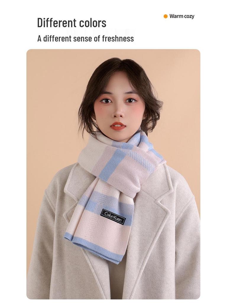 2025 Damen Schal aus Wolle im koreanischen Stil: Warmer, vielseitiger Winter-Nackenwärmer und Geburtstagsgeschenk